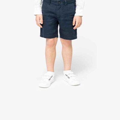 Spasso Kids Linen Bermuda Shorts Thumbnail