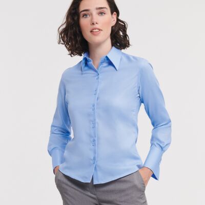 Russell Collection Ladies Long Sleeve Ultimate Non-Iron Shirt Thumbnail