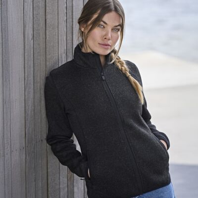 Tee Jays Ladies Knitted Outdoor Fleece Jacket Thumbnail