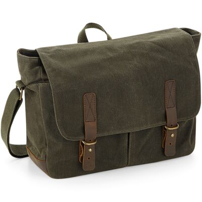 Quadra Heritage Waxed Canvas Messenger Thumbnail